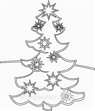 Трафарет "елка"