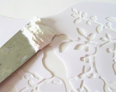 Объемный трафарет для стен