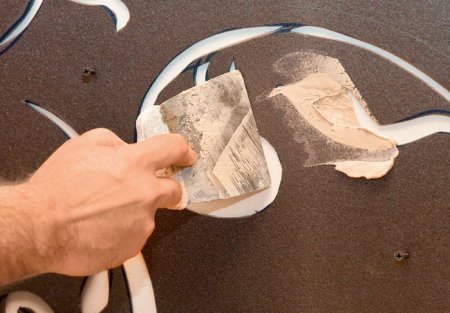 Декорирование стен шпаклевкой