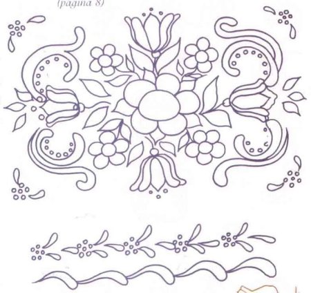 Трафареты для вышивки гладью