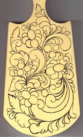 Хохломская роспись по дереву