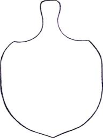 Трафарет разделочной доски для росписи