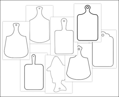 Разделочная доска вектор для ЧПУ