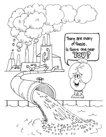 Экологический плакат раскраска