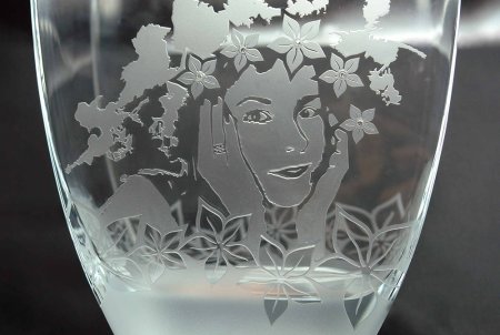 Пескоструйная гравировка на стекле