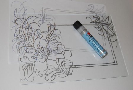 Роспись контуром по стеклу