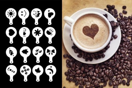 Трафареты для кофе простые