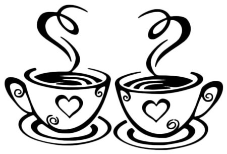 Рисунки на кофе трафареты