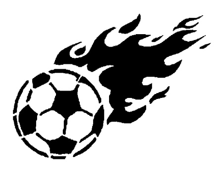 Футбольный мяч трафарет