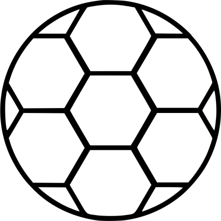 Футбольный мяч трафарет