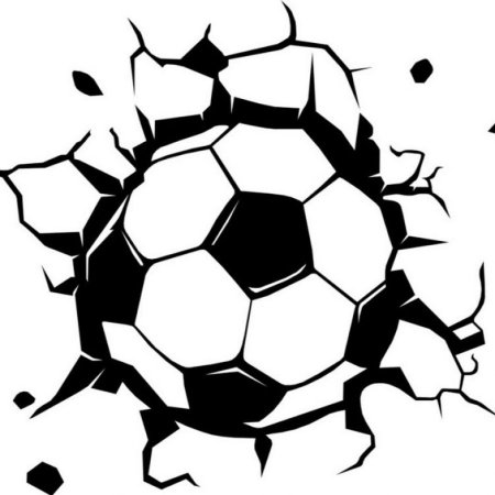 Футбольный мяч вектор