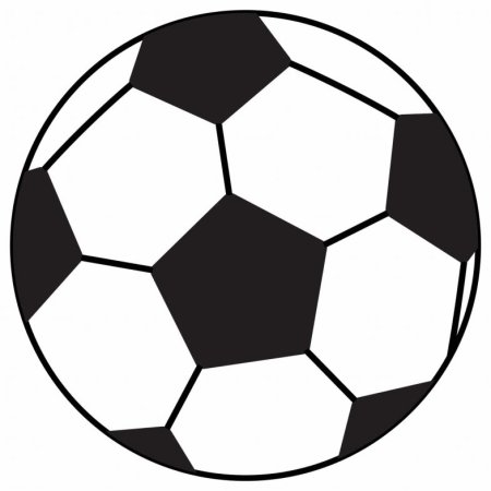 Футбольный мячик контур