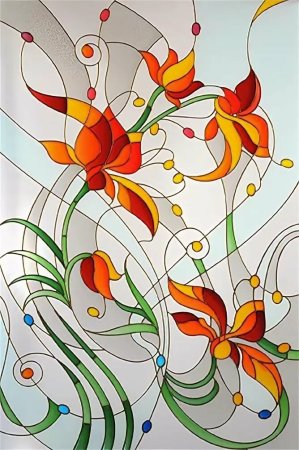 Заливной витраж