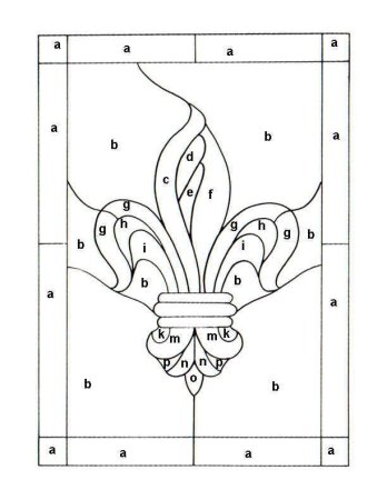 Витраж чертеж
