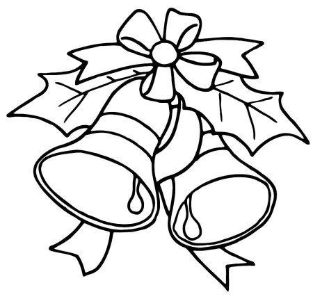 Колокольчик школьный черно белый