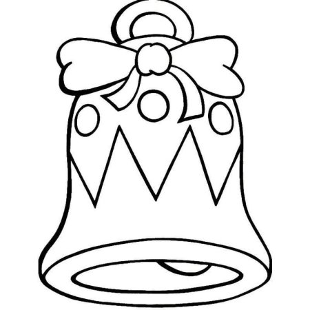 Колокольчик раскраска для детей