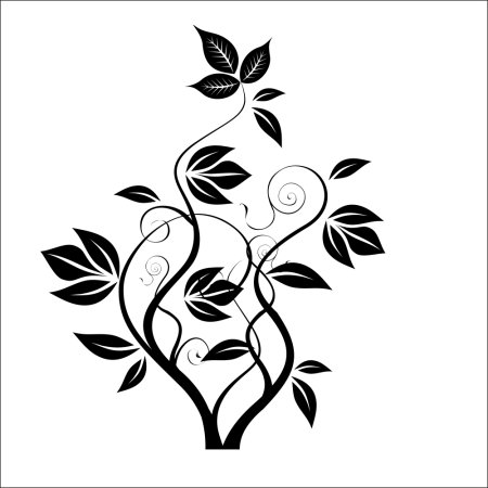 Растительные трафареты для декора