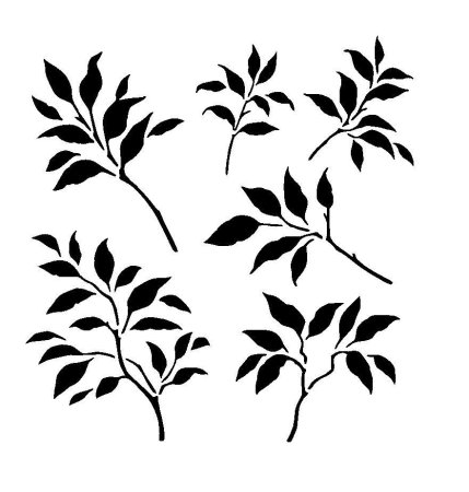 Трафареты веточки