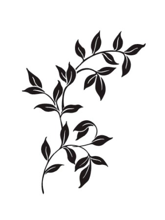 Растительные трафареты для декора