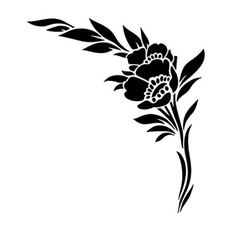 Рисунки трафареты цветов