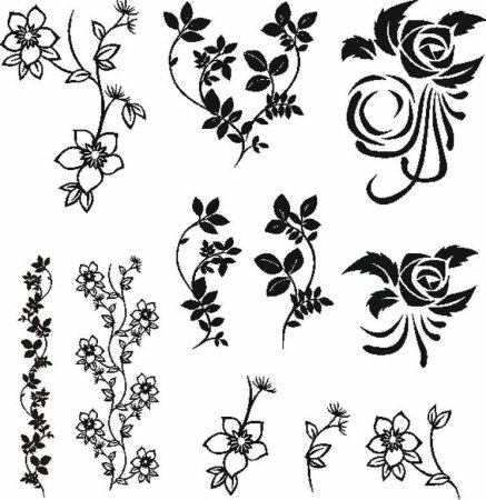 Узоры и цветы