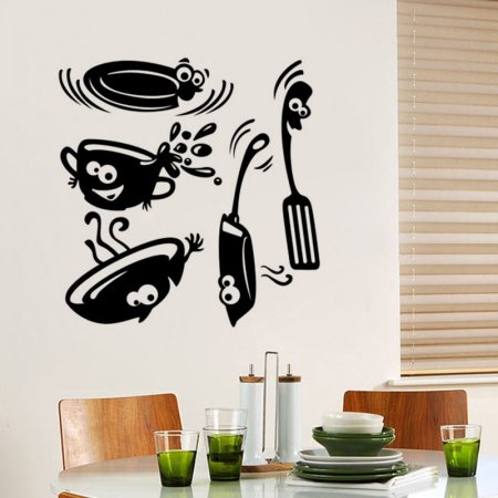 Трафареты для кухни на стену