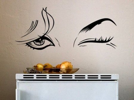 Наклейки на кухню на стену желтые