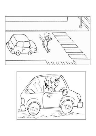 Раскраска ПДД