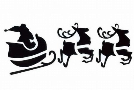 Украшение на окно сани