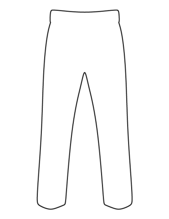 Штаны трафарет