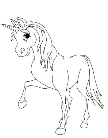 Раскраска. Лошадка