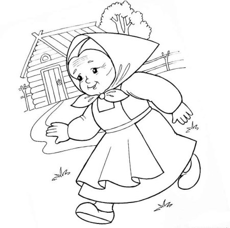 Репка раскраска для детей