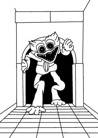 Хагги Вагги расскраска