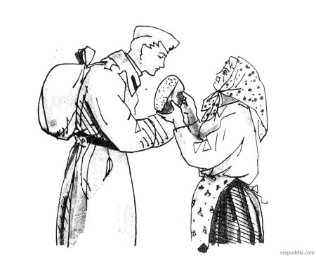 Солдат раскраска