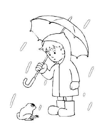 Осенняя раскраска