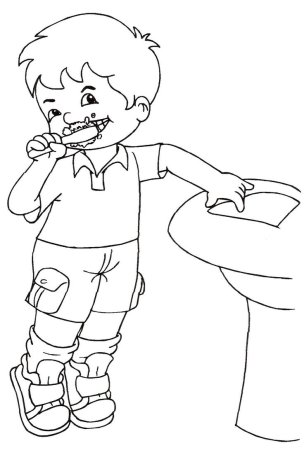 Раскраска здоровый образ жизни для детей