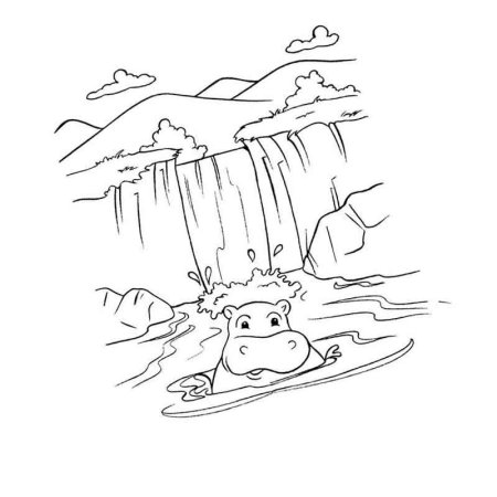 Берегите воду раскраска