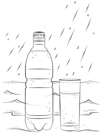 Раскраска вода
