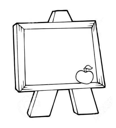 Школьная доска раскраска для детей