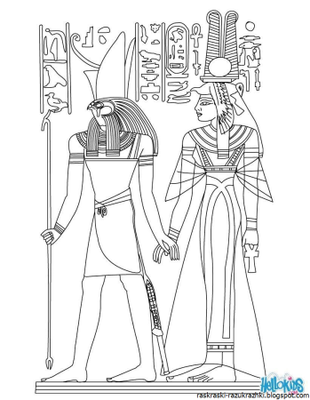 Осирис Бог Египта раскраска