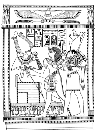 Древнегреческие узоры на египетских судах