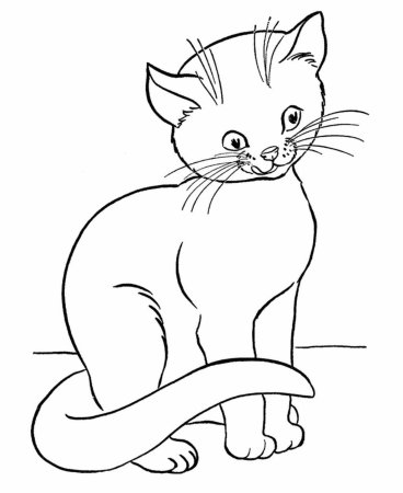 Котенок. Раскраска