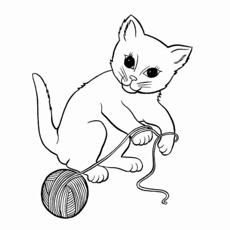 Раскраска. Котики