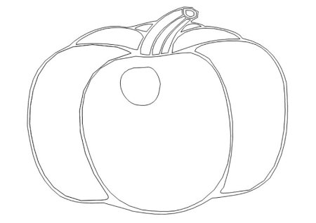 Тыква для Хэллоуина раскраска