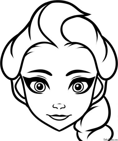 Лицо девочки раскраска