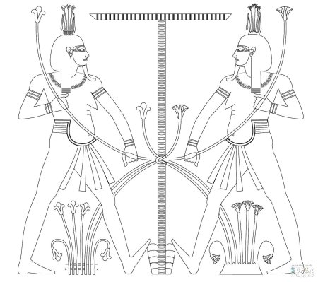 Египет. Раскраска