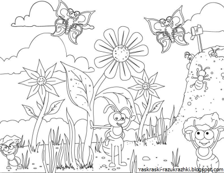 Море раскраска для детей