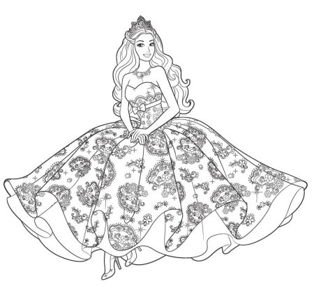 Раскраска. Барби