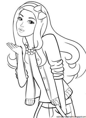 Раскраски для девочек Барби Экстра