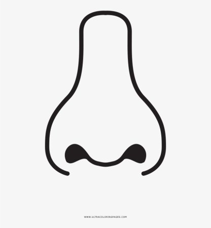 Нос раскраска для детей